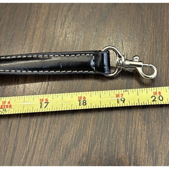 NWOT Giani Bernini Black Monogram Purse Handbag Faux Leather & Canvas 4” X 10” - Picture 7 of 13